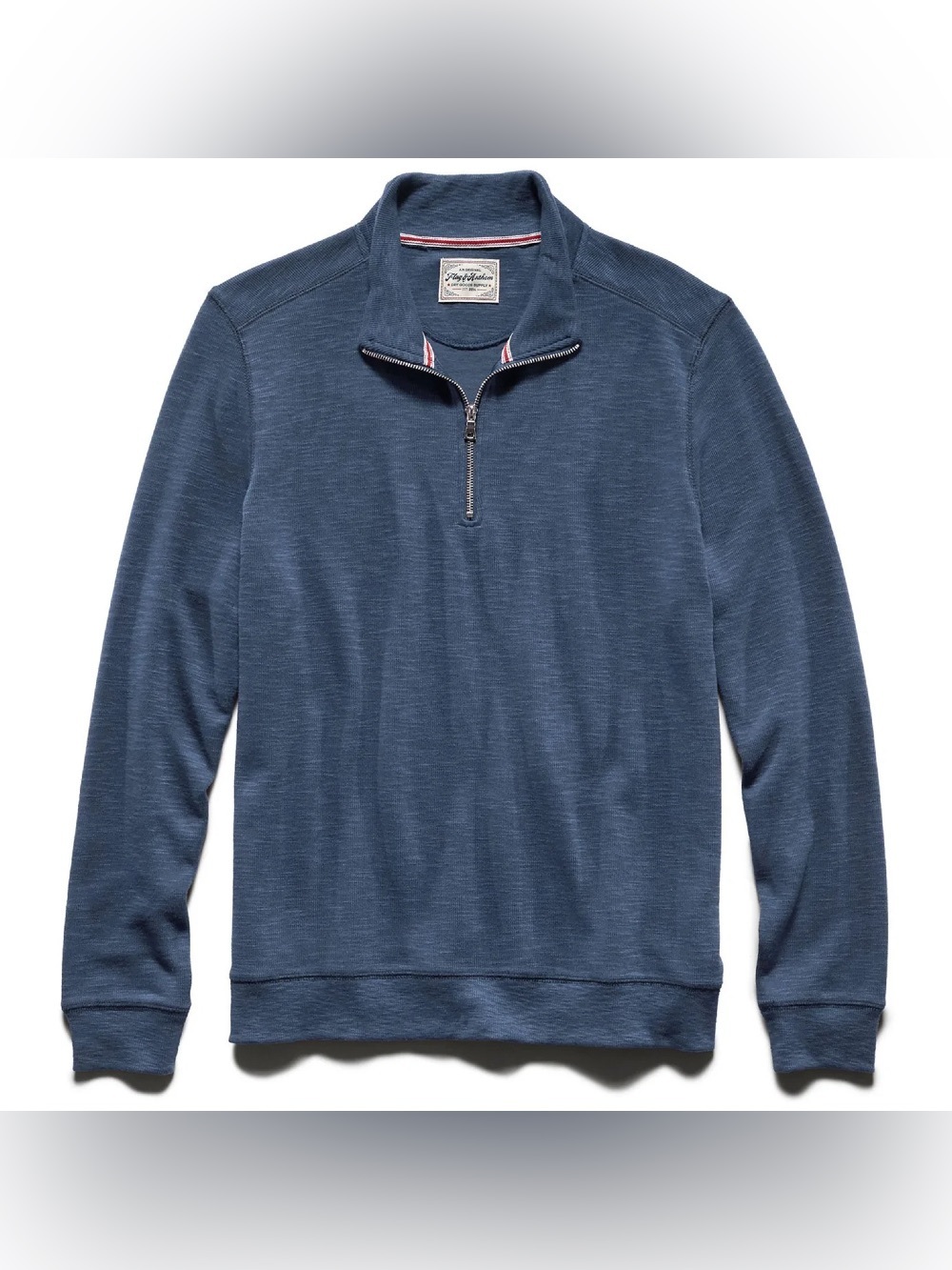 Men's Quarter-Zip Pullover Sweater - Blue